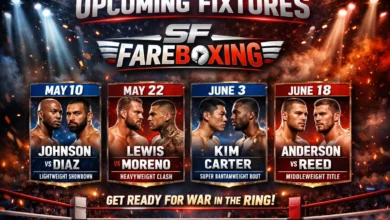 upcoming fixtures sffareboxing