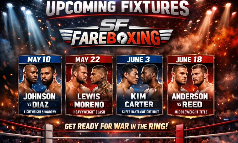 upcoming fixtures sffareboxing